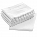 Bon Bonito White Birdseyes Flat Cloth Diapers 27x27 100% Cotton (6 pack) by Bon Bonito