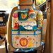 Cartoon Car Seat Organizer, Backseat Organizer for Kids, Multi-Pocket Travel Storage Bag (Heat-Preservation) (Lion)