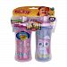 Nuby 531018OG Clik-It Insulated Owl Plus Garden No-Spill Cool Sipper for 18 Month Plus Children(2 Pack), 9 oz(270ml), Blue, Purple