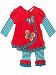 Rare Editions Newborn Girl Fall Butterfly Set -Teal, Coral (3m-9m) (6 months)