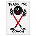 Thank You Hockey Coach Card