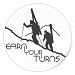 Earn Your Turns Classic Round Sticker