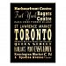 Toronto City of Canada Typography Art Postcard