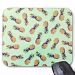 Mint green tropical pineapple fashion pattern Mouse Pad