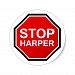 STOP HARPER Classic Round Sticker