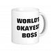 World's Okayest Boss (Right-handed) Coffee Mug