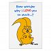 Funny Squirrel Everyday Love Greeting Card