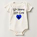 50% Newfie - 100% Cute (blue) Baby Bodysuit