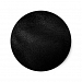 Black Leather Look Classic Round Sticker