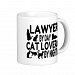 Lawyer Cat Lover Coffee Mug