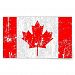 Faded Flag Of Canada Rectangular Sticker
