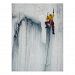 An ice climber scaling the Pillar of Pain Postcard