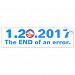 Anti-Obama - Last Day - The end of an error Bumper Sticker