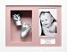 Baby Casting Kit with 11.5x8.5 White Box Display Frame, Pink 3 space mount, Silver paint by BabyRice by Anika-Baby