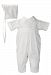 Baby Boys White Pin Tucked Baptism Outfit Suit 6M