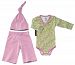 Social Set Rose/Olive 0-3 months by Petunia Pickle Bottom