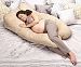 Oggi Elevation Wedge Based Pregnancy Maternity Body Positioning Pillow, Latte