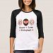 Peace Love Volleyball Raglan Tee Shirt