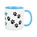 Crazy Cat Lady Pawprints Design Coffee Mug