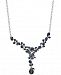 Black Sapphire Necklace (20 ct. t. w. ) in Sterling Silver, Created for Macy's
