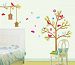 OneHouse Colorful Tree with Birds Green Leaves and Birdcages Wall Decal Nursery Room Wall Decor by OneHouse