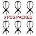 Click Down Black Wig Stand, Portable Wig Stand, Wig Dryer-6pcs