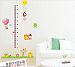 My Box 23.6x35.4 Growth Char Happy Animal Height Chart Wall Vinly Decal Decor Sticker Removable, Removable Wall Decal Super for Nursery Children's Bedroom by Mybox