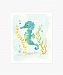Sea Urchin Studio Art Print, Watercolor Seahorse, 8" x 10"