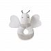 Burt's Bees Baby Plush Loop Bee Organic Cotton Rattle In Grey by Flawless