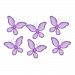 The Butterfly Grove Caitlyn Butterfly Decoration 3D Hanging Mesh Nylon Decor, Purple Wisteria, Mini, 2 x 1.5 by The Butterfly Grove