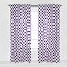 Bacati Large Dots Curtain Panel, Purple