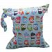 Good Cool Print Patterns Baby Cloth Diaper Waterproof Reusable Zippered Storage Bag Snap Tote Owl Pattern