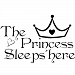 BestNow The Princess Wall Stickers Sleeps Here Home Decoration Art Decor by Bestnow