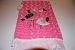 Lollypop Soft & Cozy Hot Pink Rosette Baby Blanket with Bird Applique 30x40 by Lollipop