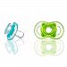 Born Free Bliss 0-6M Natural Shape Pacifier, (Blue & Green) by Born Free