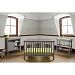 Lolly and Me Mod 4-in-1 Fixed-Side Convertible Crib, Pebble Grey by Lolly & Me