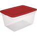 Sterilite 58 Quart Storage Box, Racer Red, Case of 8 by STERILITE