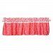 Trend Lab Shell Window Valance, Coral/White