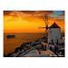 Sunset in Santorini, Greece - OiaWindmill Postcard