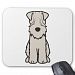 Soft Coated Wheaten Terrier Dog Cartoon Mouse Pad
