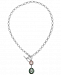 Majorica Sterling Silver Imitation Pearl Toggle Lariat Necklace