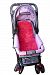 Genuine Pink Lambskin Baby Sheepskin Stroller Liner Seat Cover Pram Rug - 5 Point Harness System