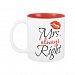 Mrs. always Right Two-tone Coffee Mug