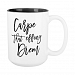 Carpe That Effing Diem Brush Lettered Quote Two-tone Coffee Mug