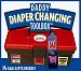 Daddy Diaper Changing Toolbox in Fire Engine Red
