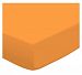 SheetWorld Fitted Youth Bed Sheet - Solid Orange Jersey Knit - Made In USA - 33 inches x 66 inches (83.8 cm x 167.6 cm)