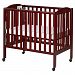 Dream On Me 3 in 1 Portable Folding Stationary Side Crib, Cherry