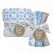 Trend Lab Hooded Towel and 5 Pack Wash Cloth Set, Logan