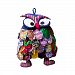 Ethnic Style Handmade Special Kids Backpack Pretty Owl Whimsical Backpack Blue
