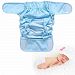 1 Pc Cotton Baby Cloth Diaper Nappy Waterproof Breathable Bag Washable Adjustable Breathable Cloth Diaper Prevent Side Leakage for Child Boys Girls(Blue L)